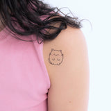 tatuaje gatito estilo otaku